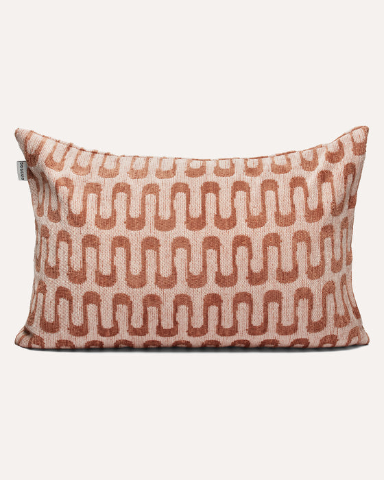 DOGGUO Retro-Wave Wohnkissen – Braun/Beige