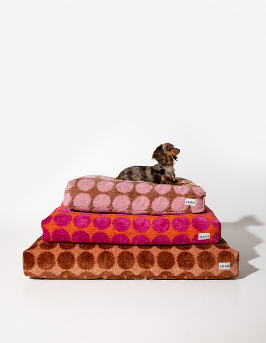 Dogguo dog cushion dot - orange/magenta