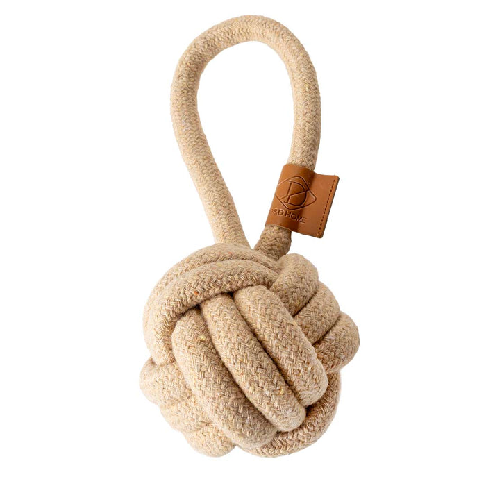 D&D HOME Harper Ball mit Schlaufe Hundespielzeug Sand