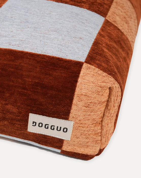 Dogguo Hundekissen Block Braun/Blau