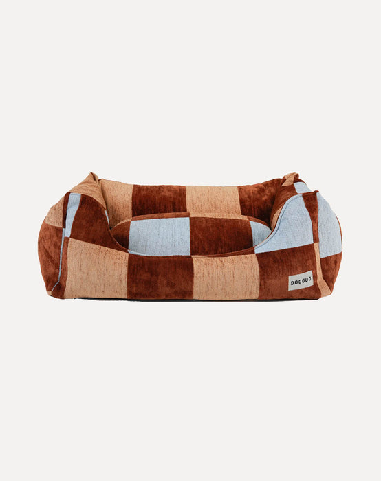 Dogguo Hundebett Staple Stones Braun/Blau