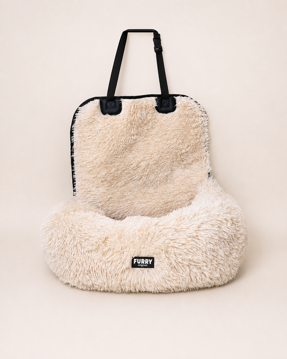 Furry Original Hunde-Autositz Beige