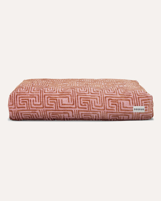 Dogguo dog cushion maze - pink/mocha