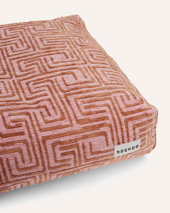 Dogguo dog cushion maze - pink/mocha