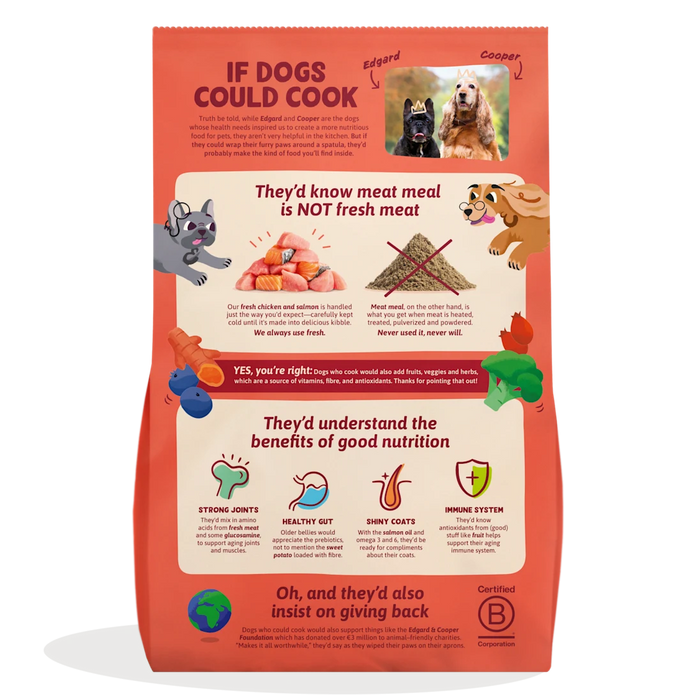 Edgard & Cooper Senior Hundefutter Frisches Huhn & Lachs