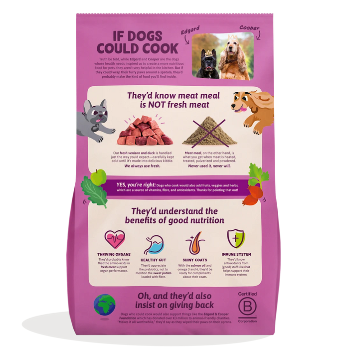 Edgard & Cooper Adult Hundefutter Frisches Wild & Ente