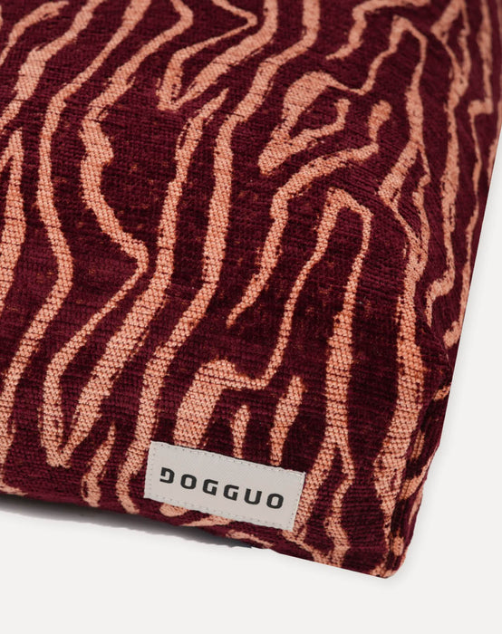 Dogguo Hundekissen Ethnic Bordeaux/Pfirsich