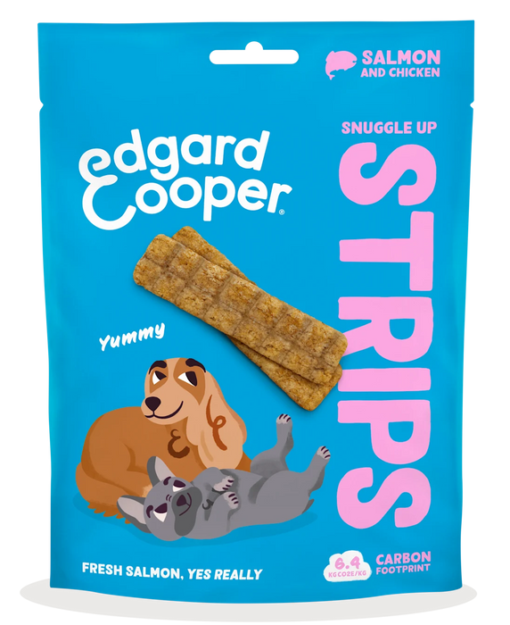 Edgard & Cooper Snack Strips Frischer Lachs & Huhn
