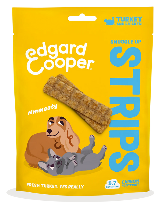 Edgard & Cooper Snacks Strips Frische Pute & Huhn