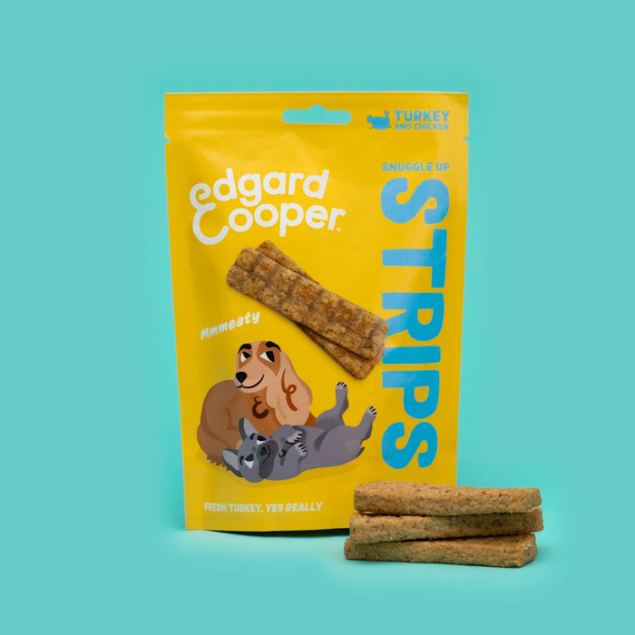 Edgard & Cooper Snacks Strips Frische Pute & Huhn