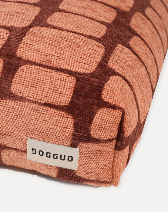 Dogguo Hundekissen Staple Stones Brown/Pfirsich