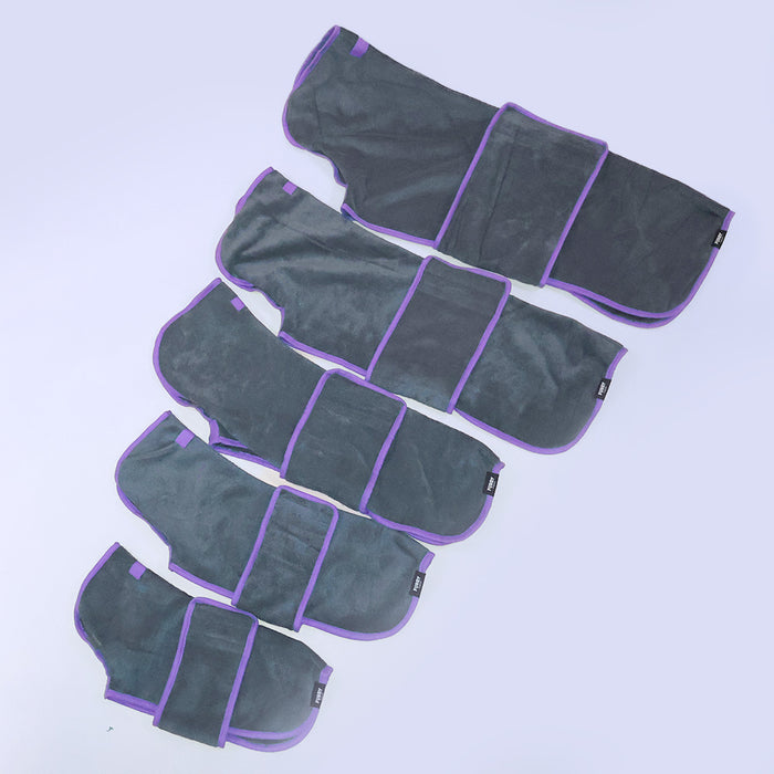 Hundebademantel Anthrazit Furry Original