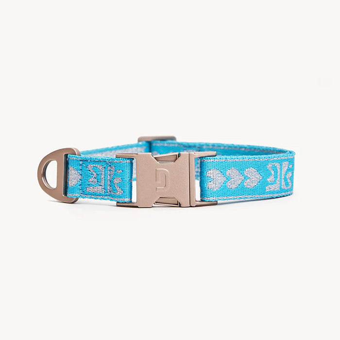 DOGGUO Halsband - print - blauw