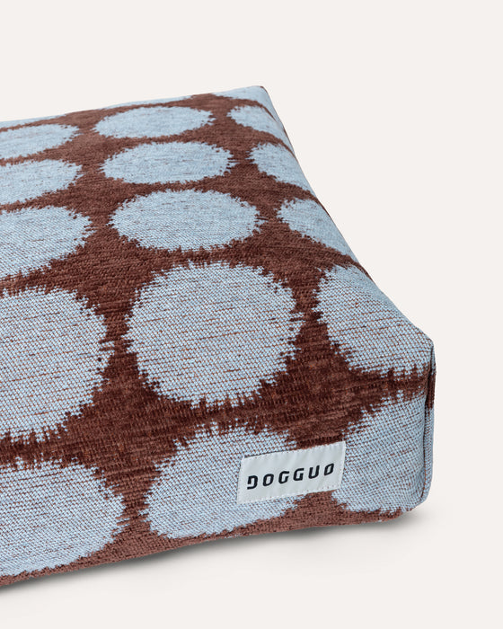 Dogguo Hundekissen Dot - Braun/blau 