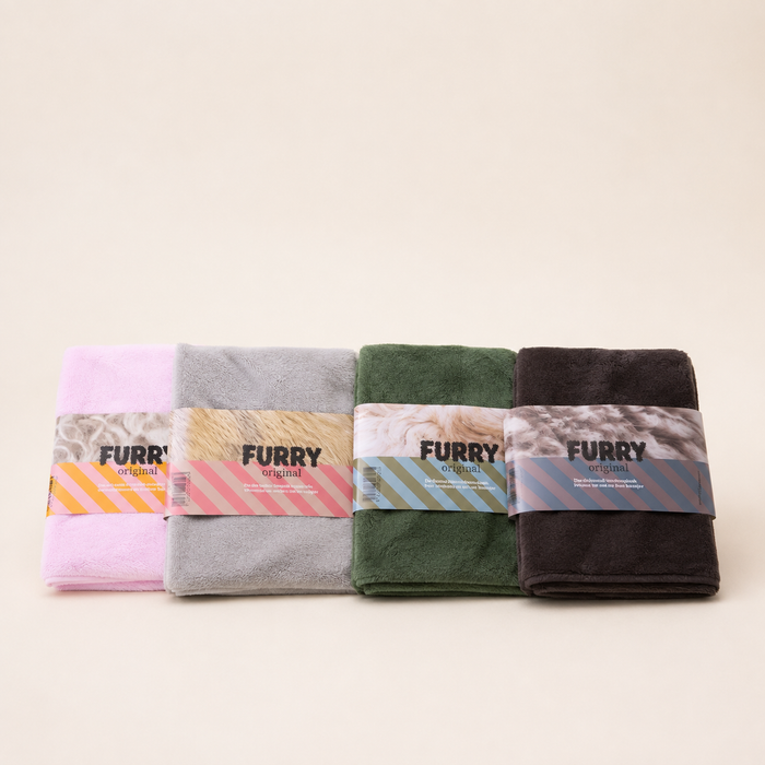 Hundehandtuch Dunkelbraun Furry Original