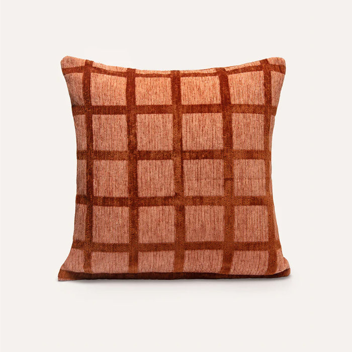 DOGGUO interieur kussen - vierkant print mokka bruin