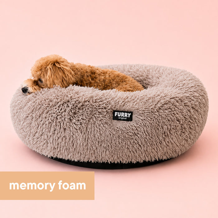 Furry Original Donut-Hundebett Braun